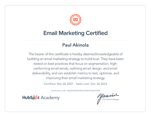 Certificate 2